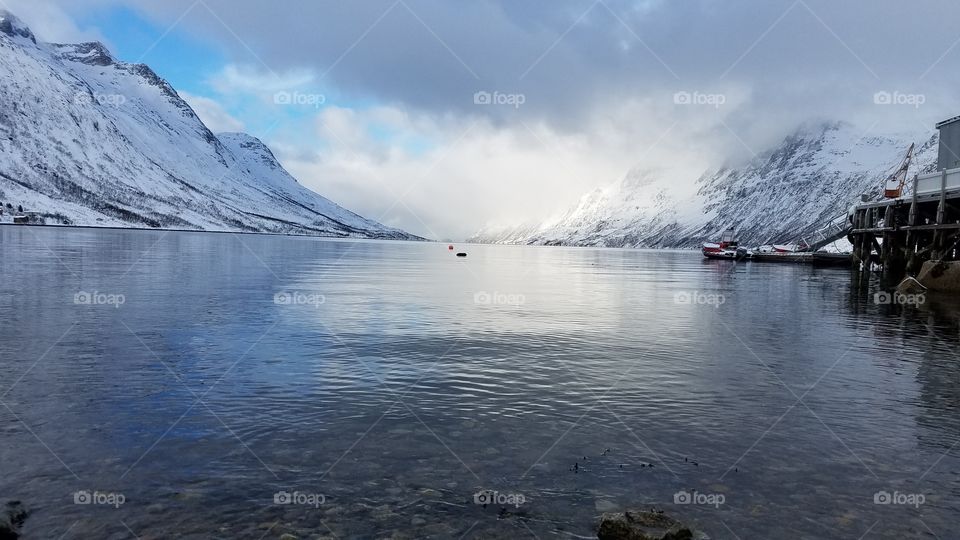 Winter landscapes Fjord