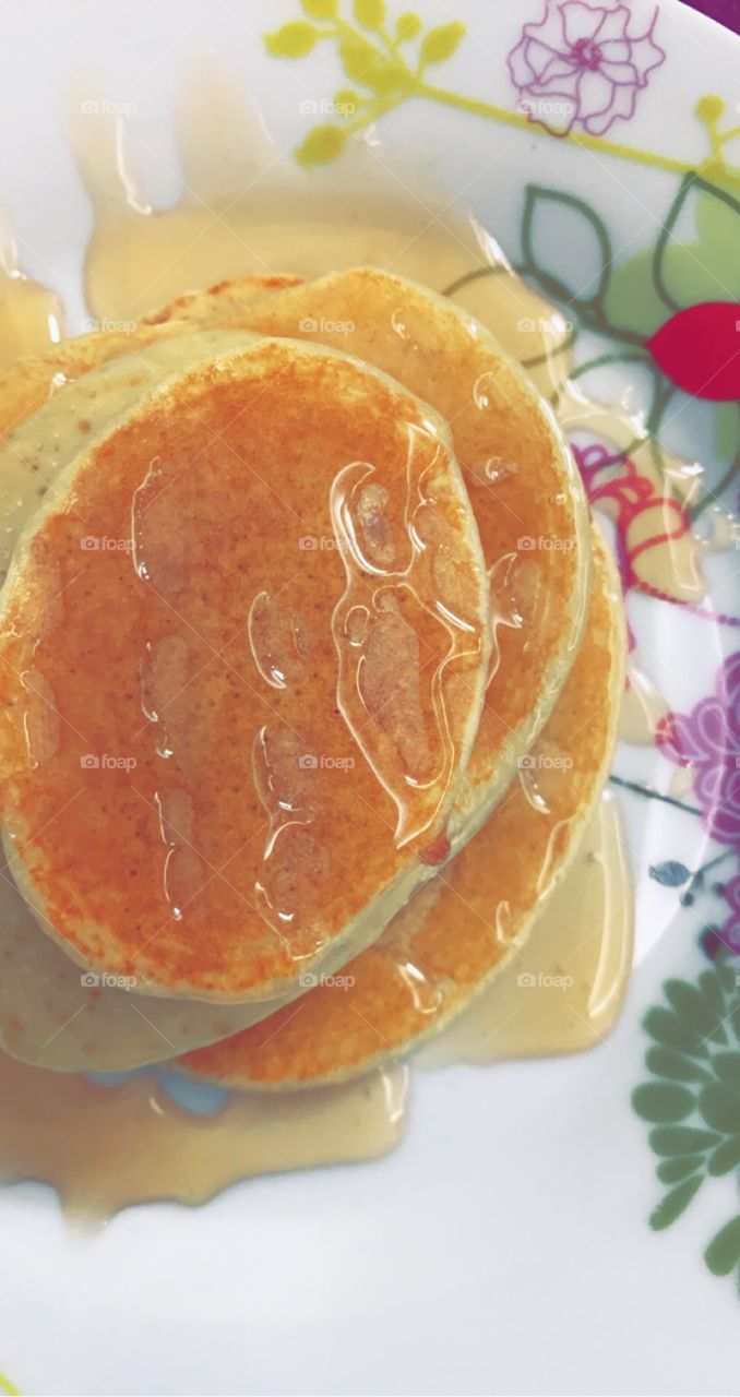 Fantastic view for the best breakfast , Ban cake 🥞