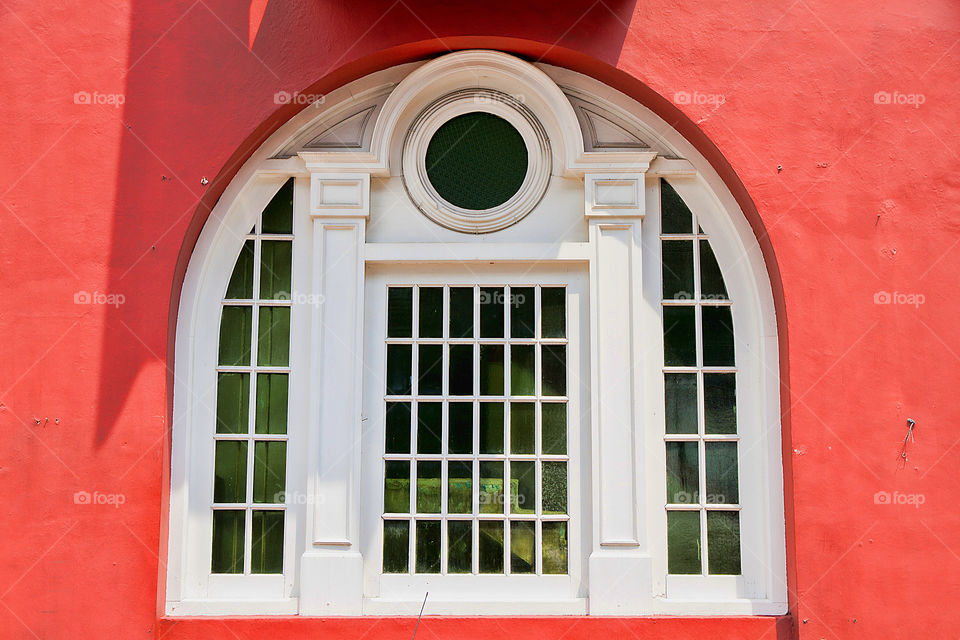 View of closed window