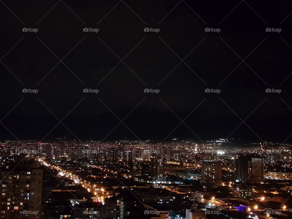 Santiago de Chile at night