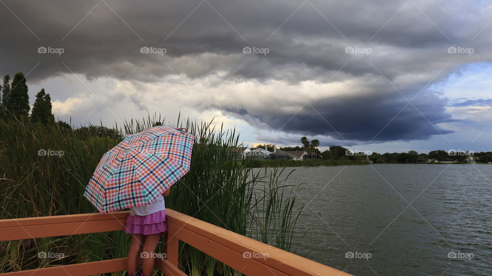 Summer under the umbrella