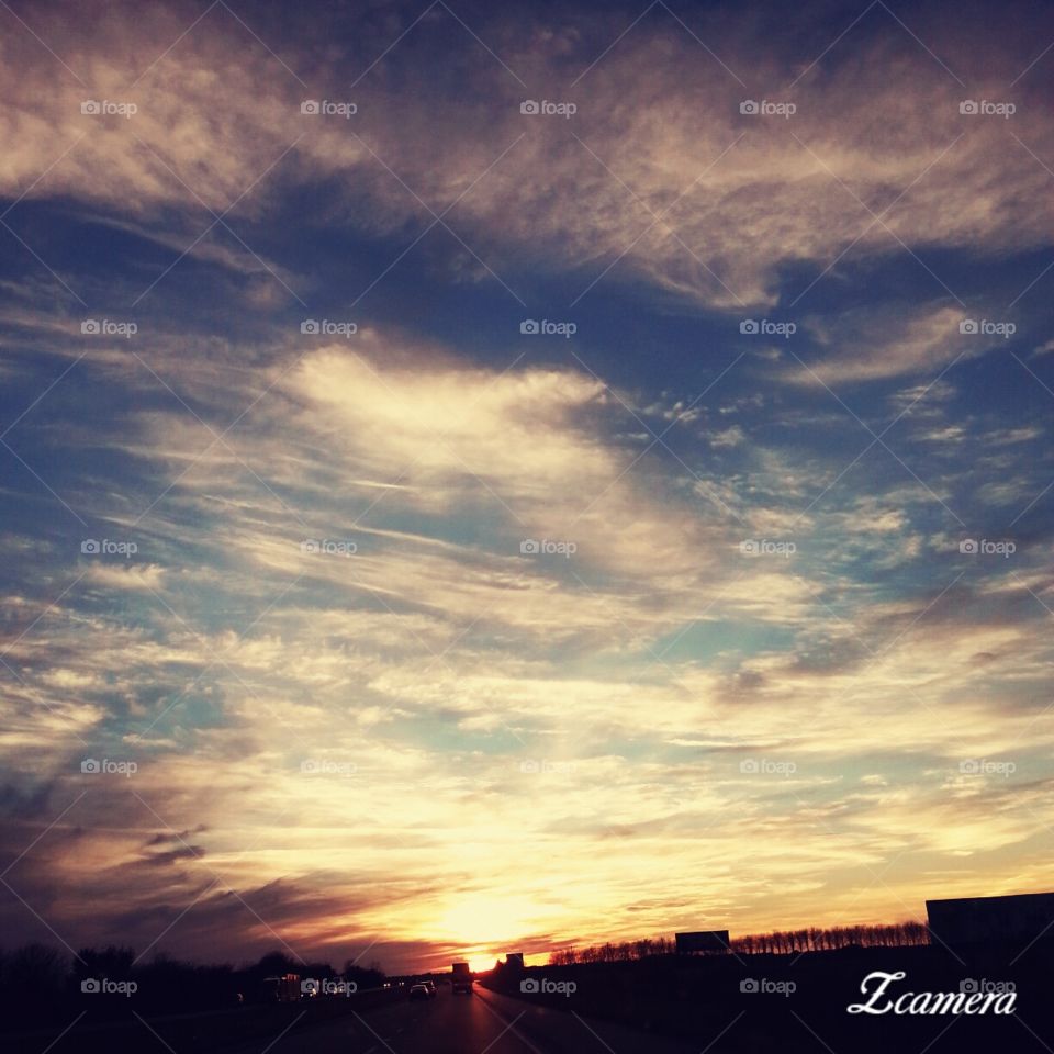 Beautiful evening sky