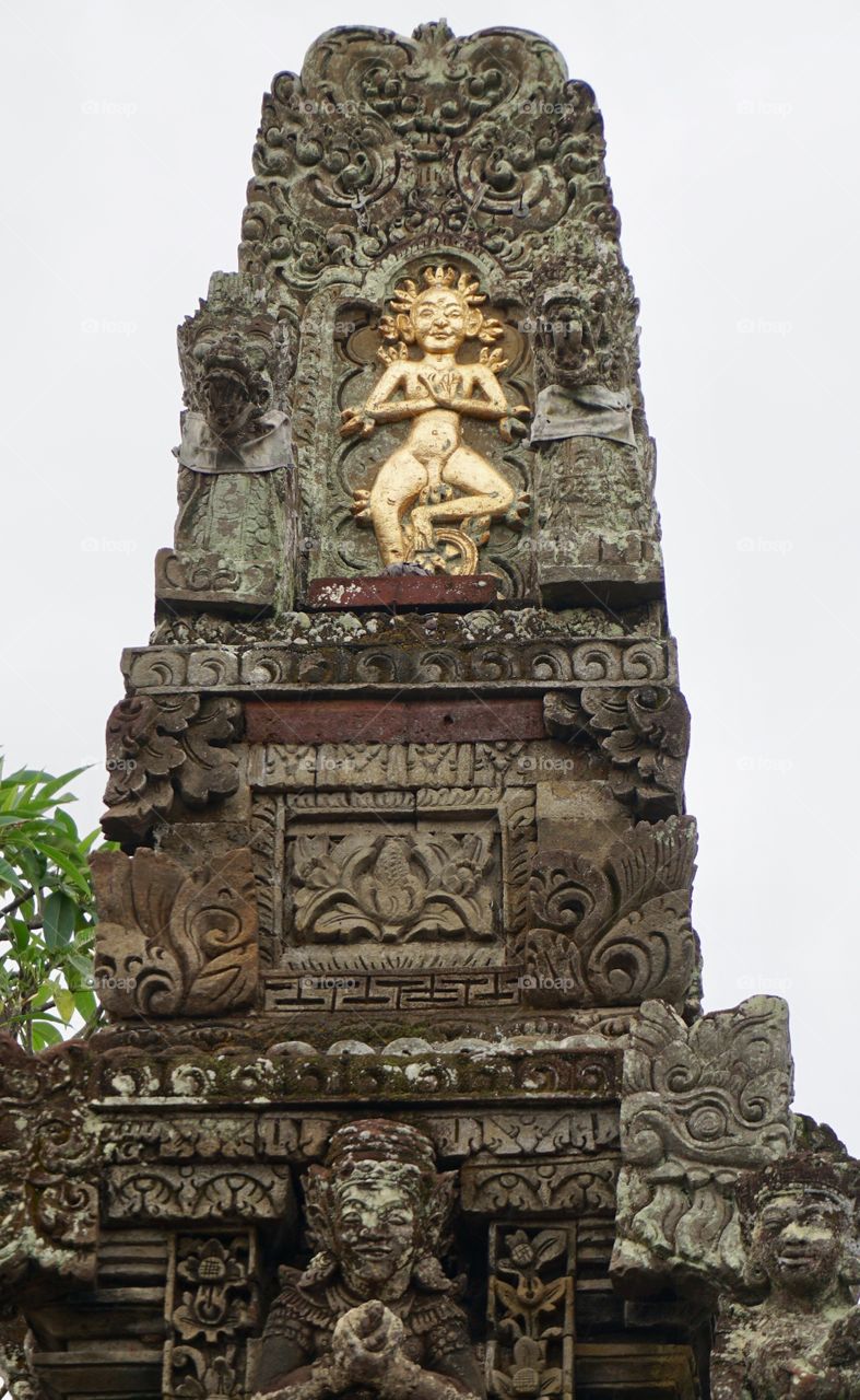 Stone structure at a Bali temple