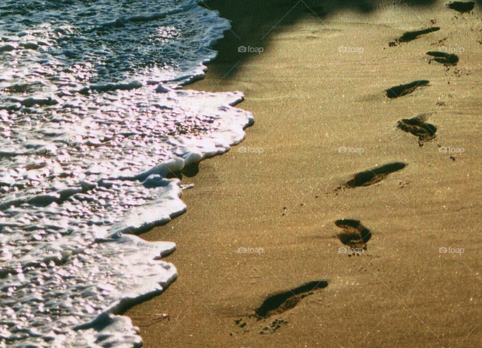 Footprints in the sand