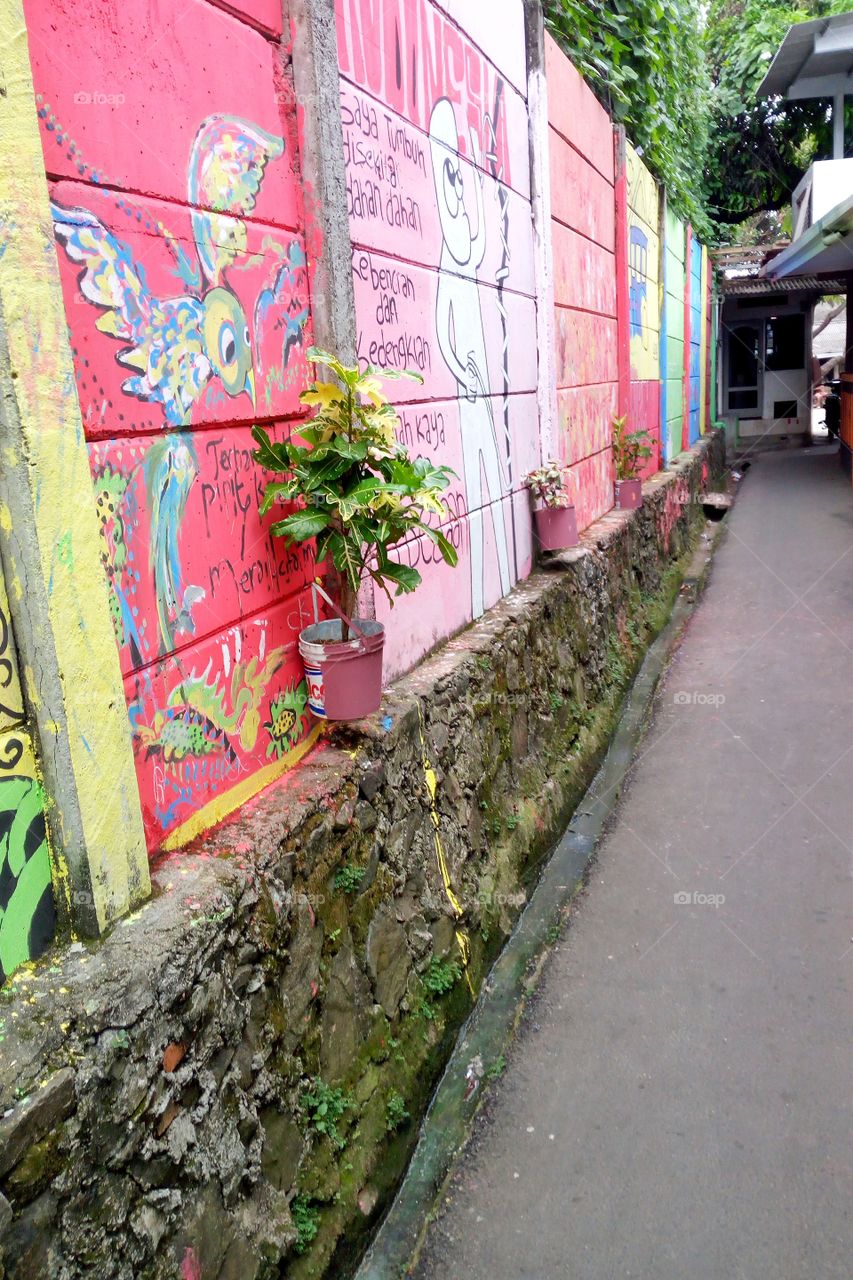 indonesian mural