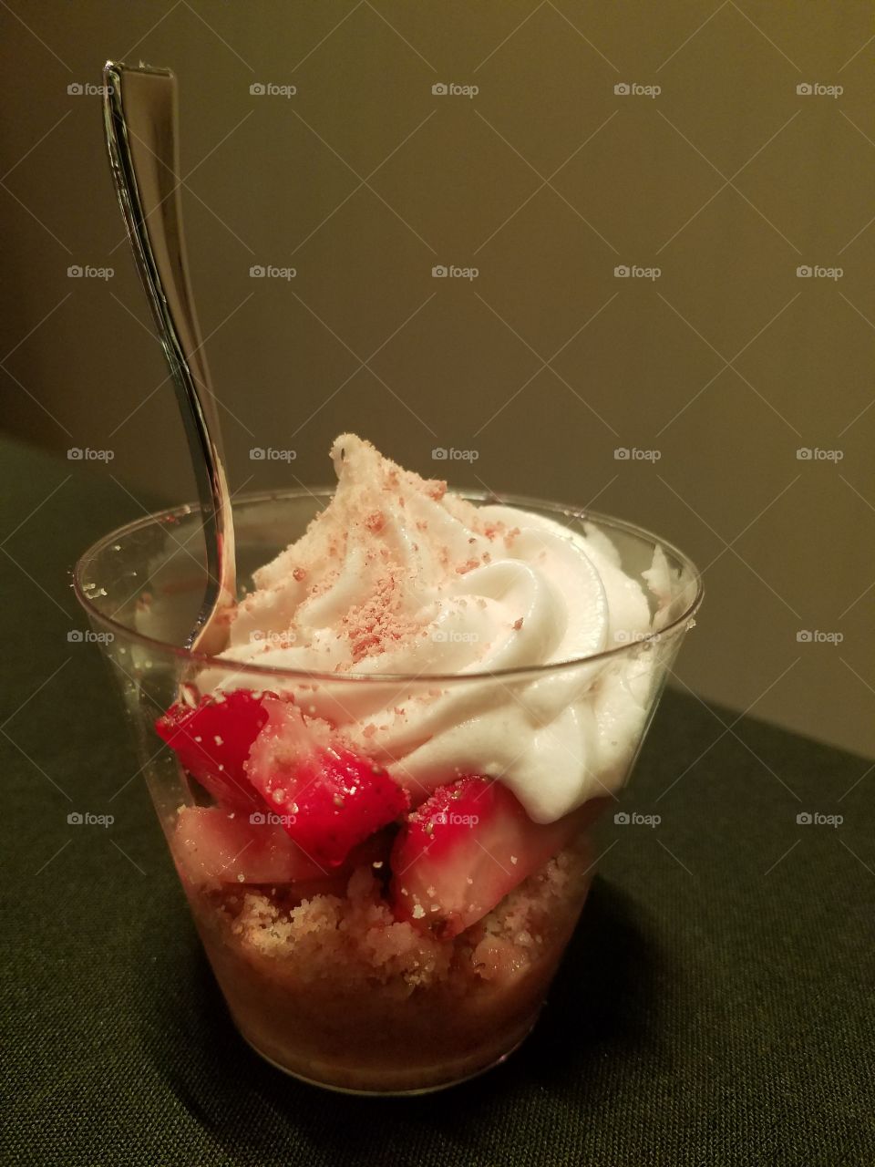 Delicious Strawberry Shortcake Parfait with Whip Cream