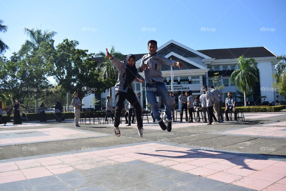 high jump with bestfriend