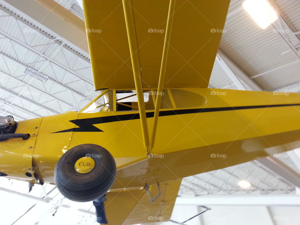 old yellow war plane. yellow airplane