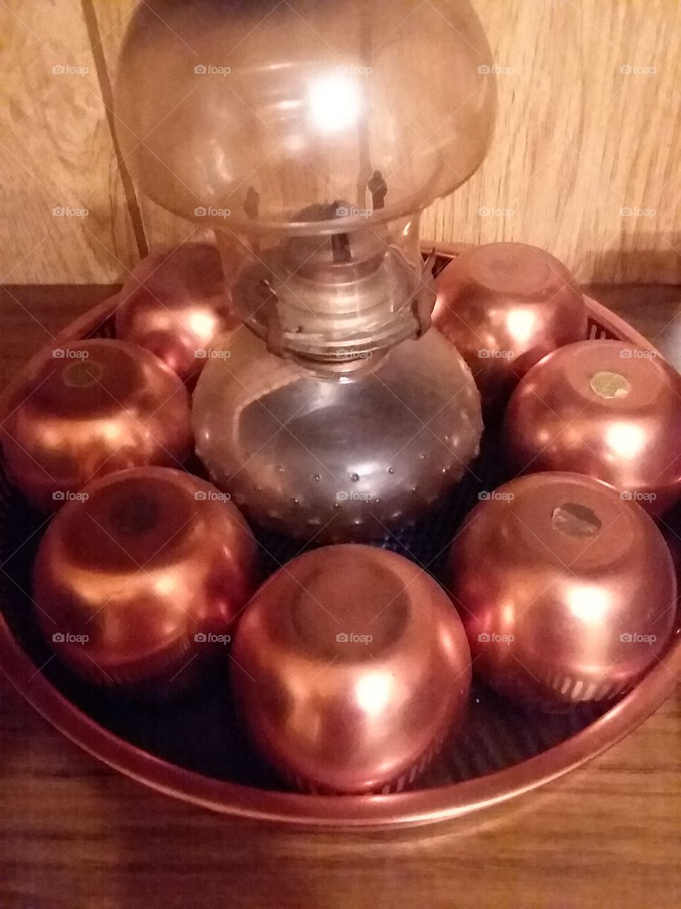 the beauty of copper sets of the antiquity of the oil lamp
