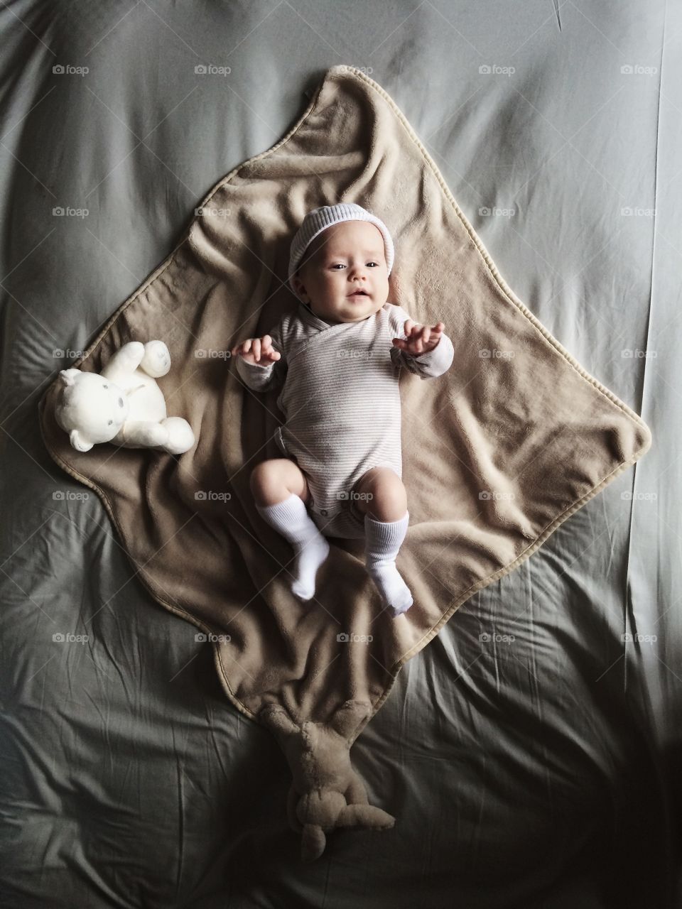 One month baby portrait 