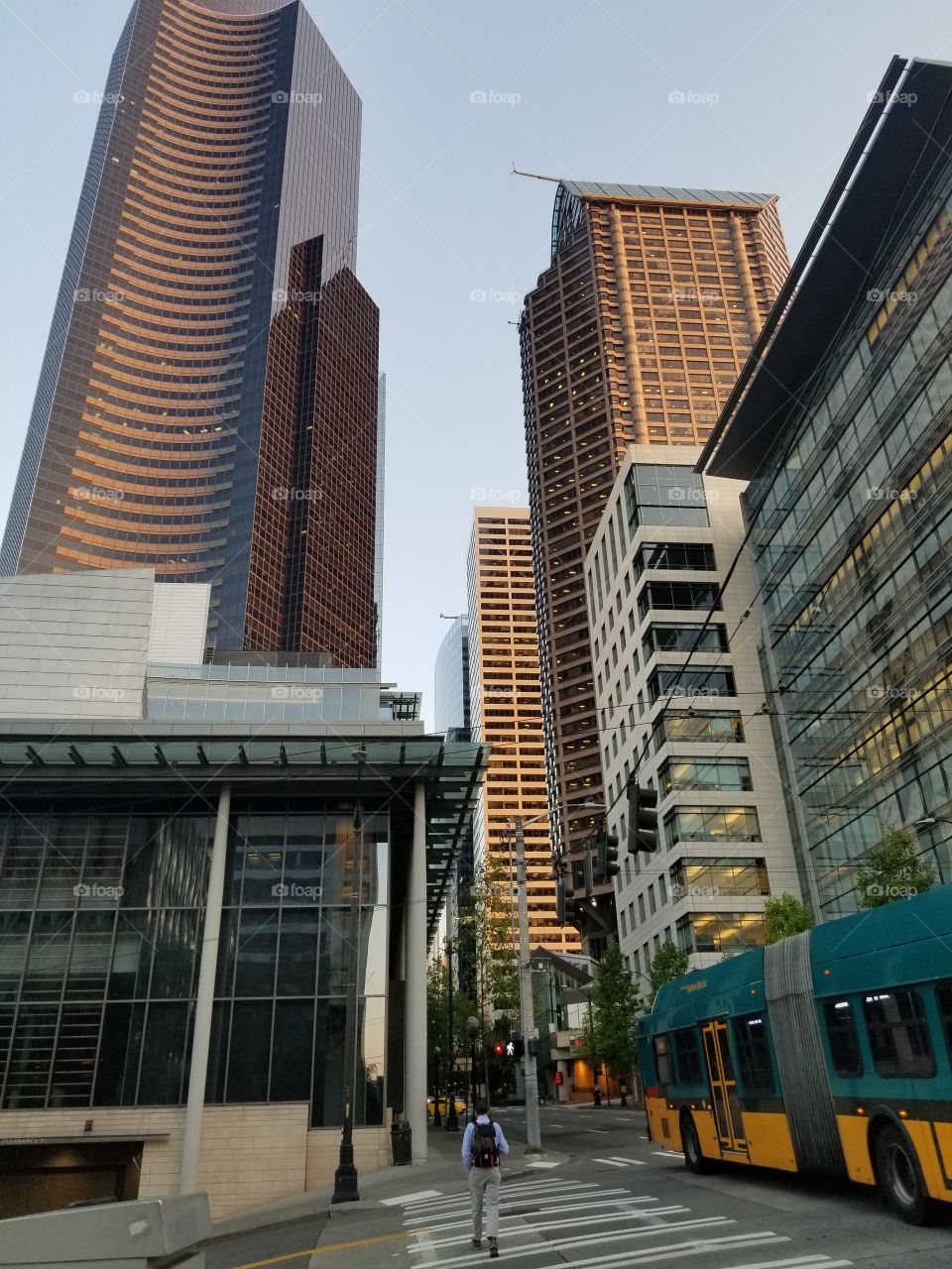 Seattle streets cross walk