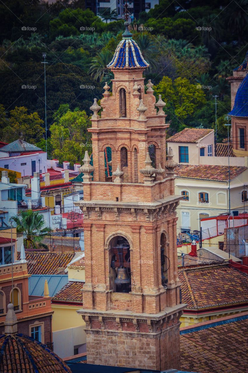 Torre Campanario de la Iglesia Parroquial de San Esteban, Valencia, Spain