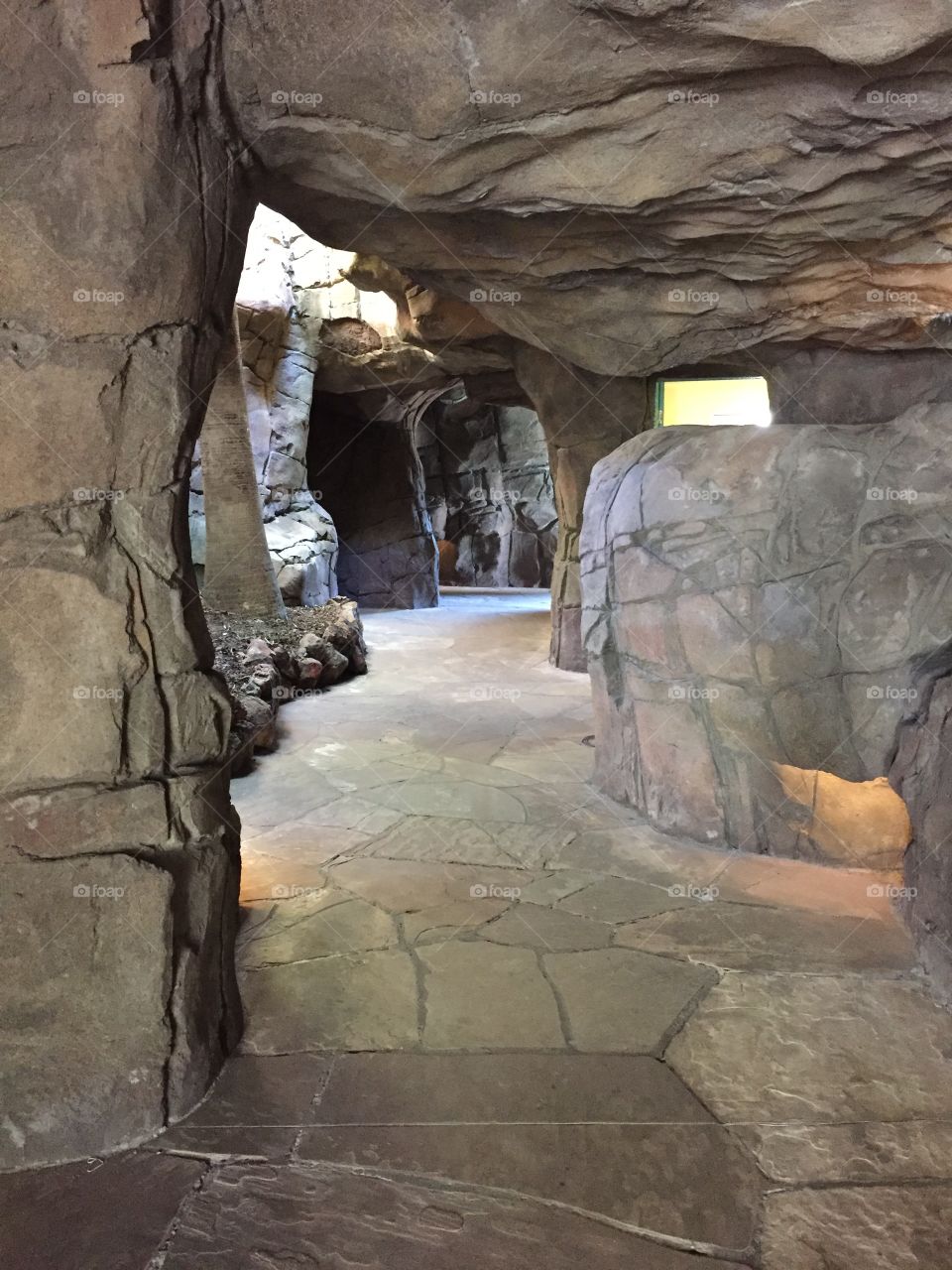 Cave entrance or a cave exit at a holiday resort in Australia