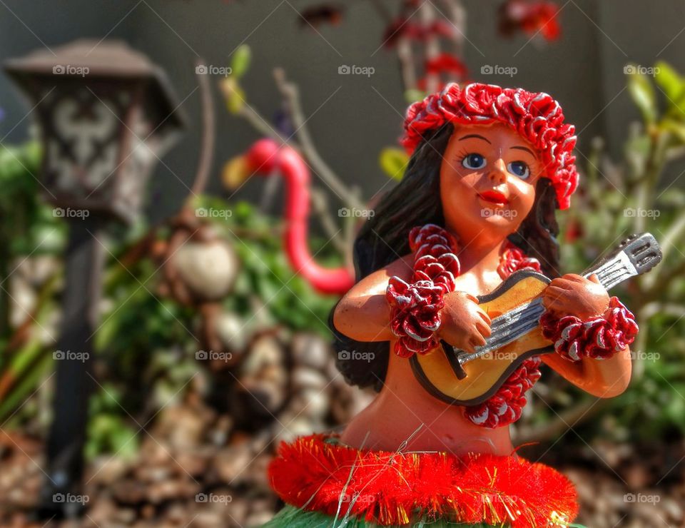 Hawaiian hula dancer