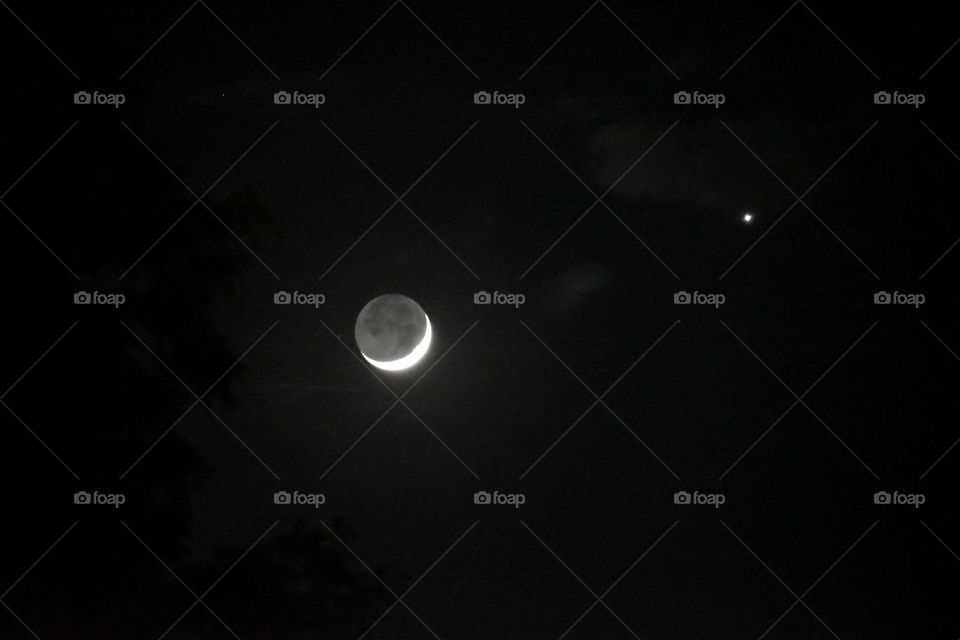 Moon with the venus