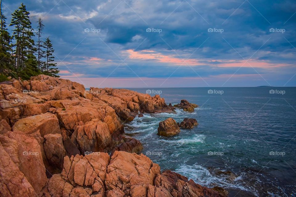 Sunset at Acadia National Park, Maine