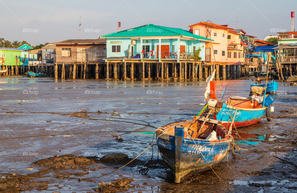 before the high tide comes to the coastline of Naklua District Chonburi at the Gulf of Thailand Southeast Asia