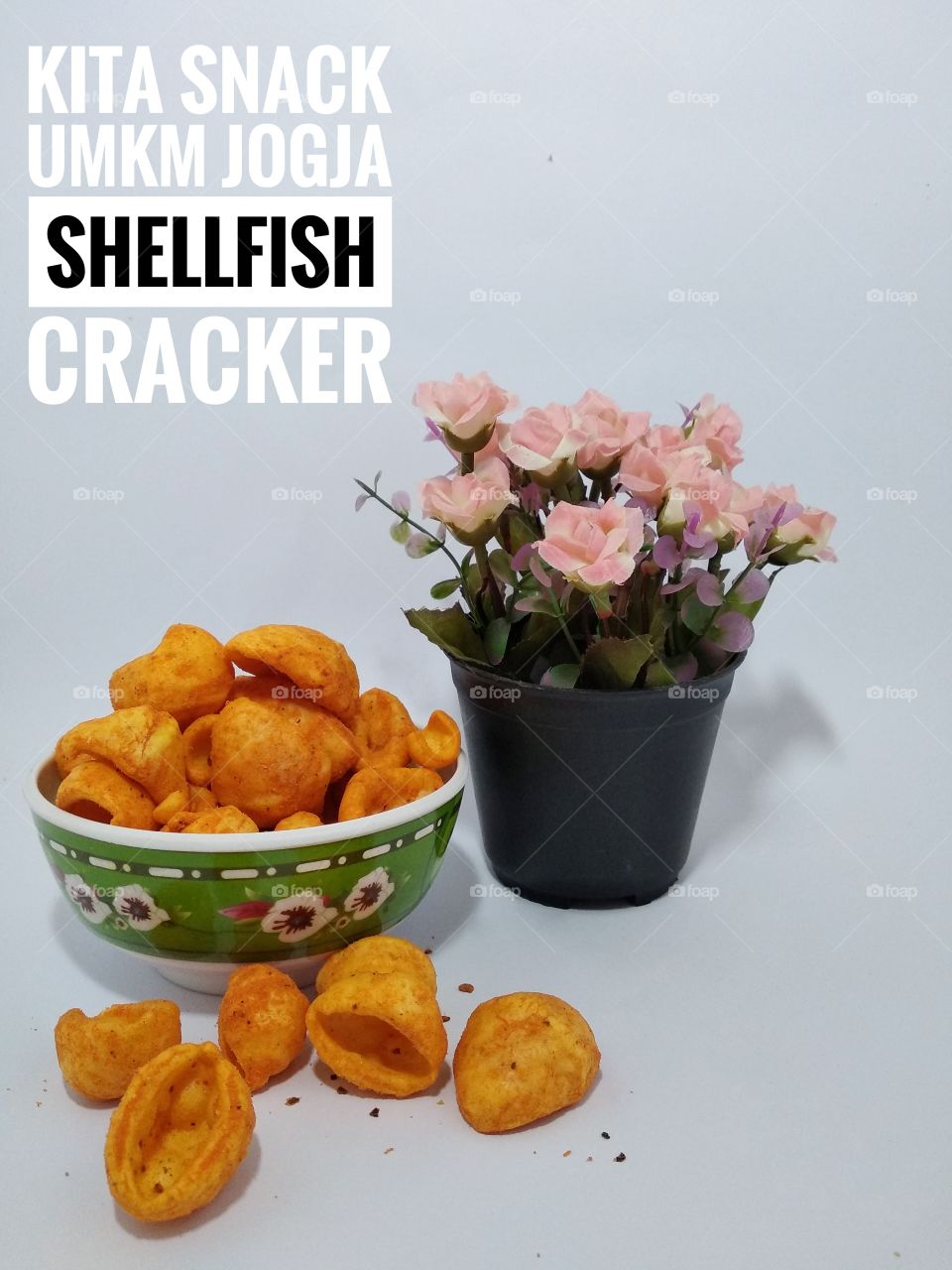 Shellfish Crackers made by Local Business in Yogyakarta