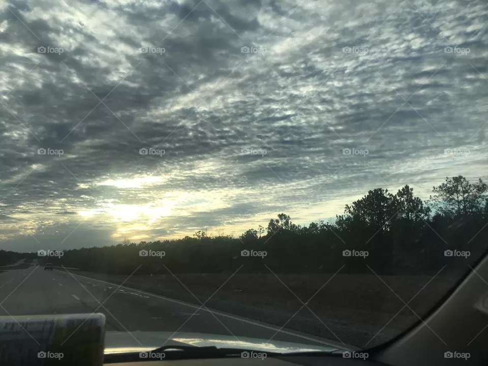 Beautiful sunset. 