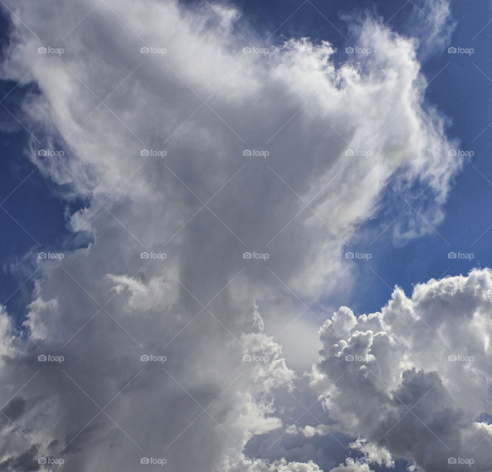 sky blue summer clouds by chris7ben