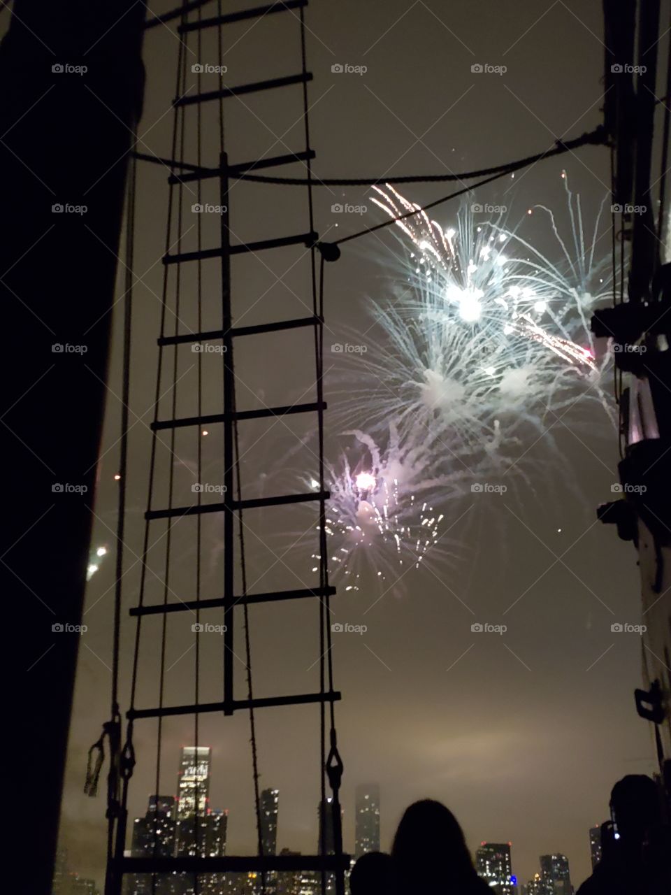 Fireworks & Smoke Trails from Navy Pier