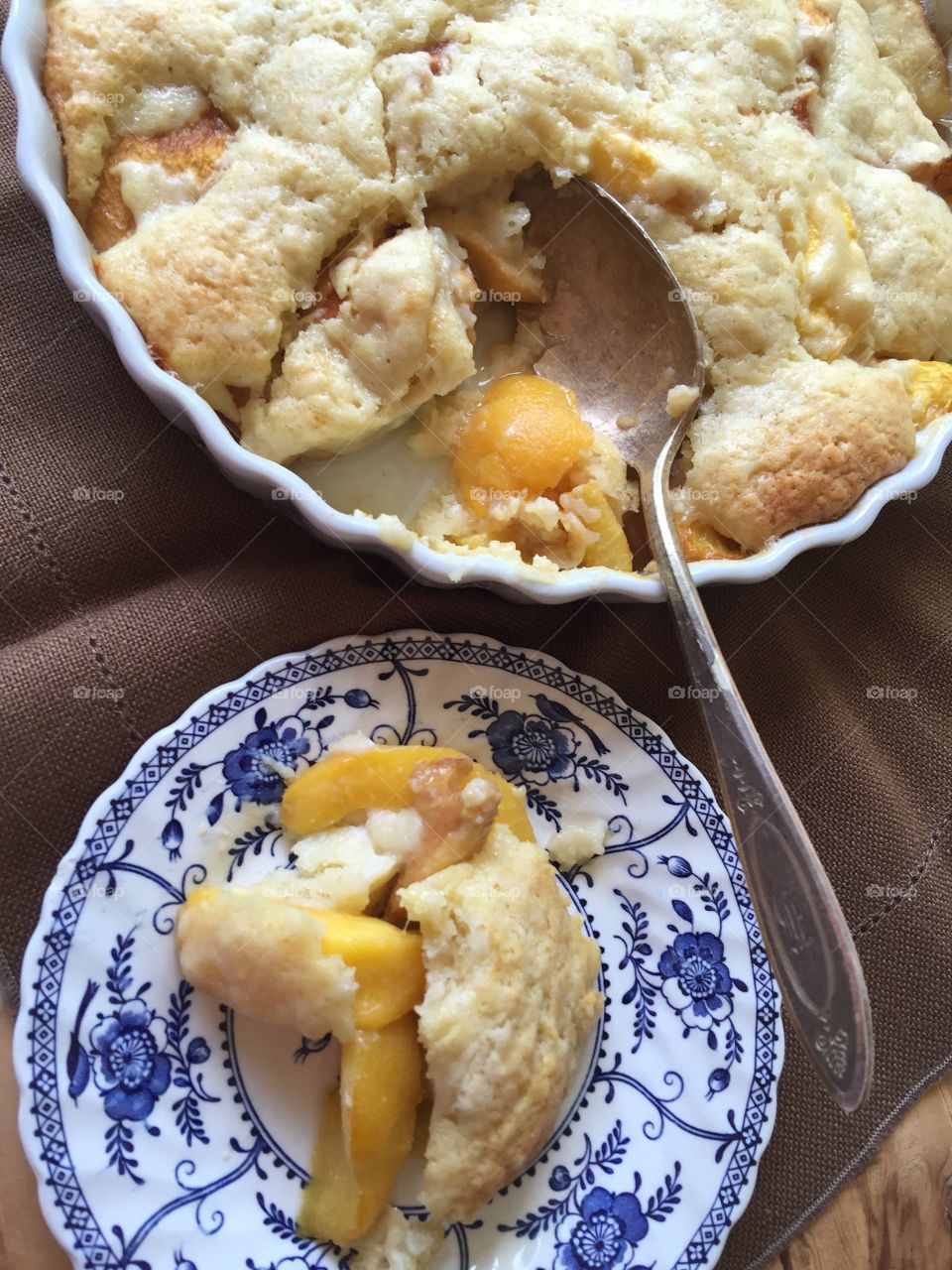 Peach cobbler 