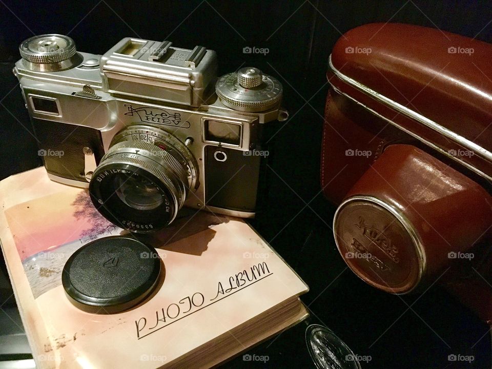 Vintage Camera With Holster  