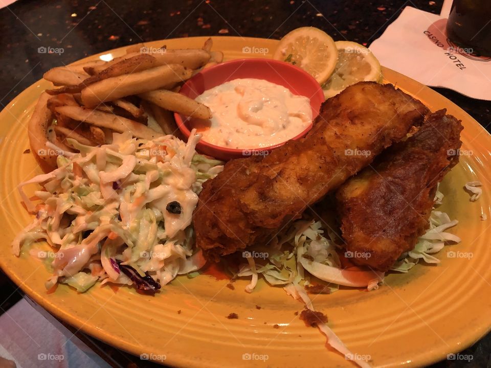 Fish and Chips at the local bar