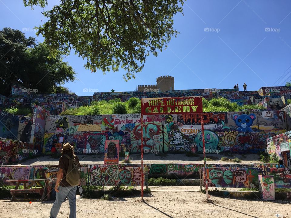 Graffiti park in Austin 