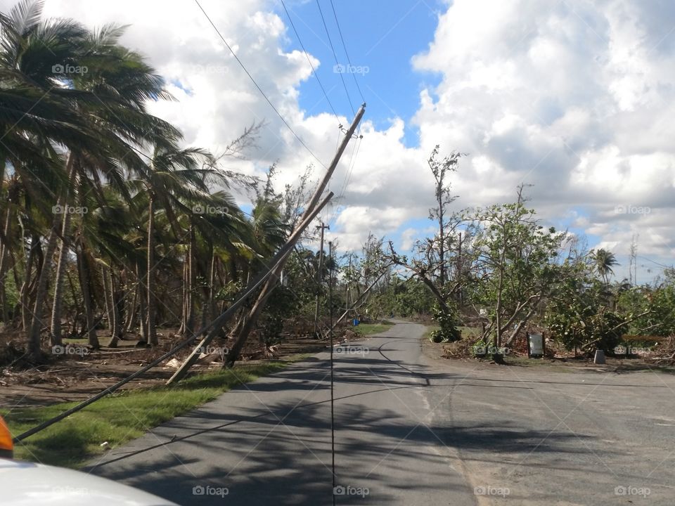 Puntas Salinas, PR hurricane damage.