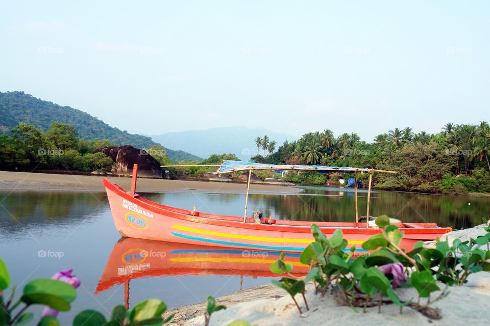 My Sanctuary . Fishing boat, Palolem, Goa 