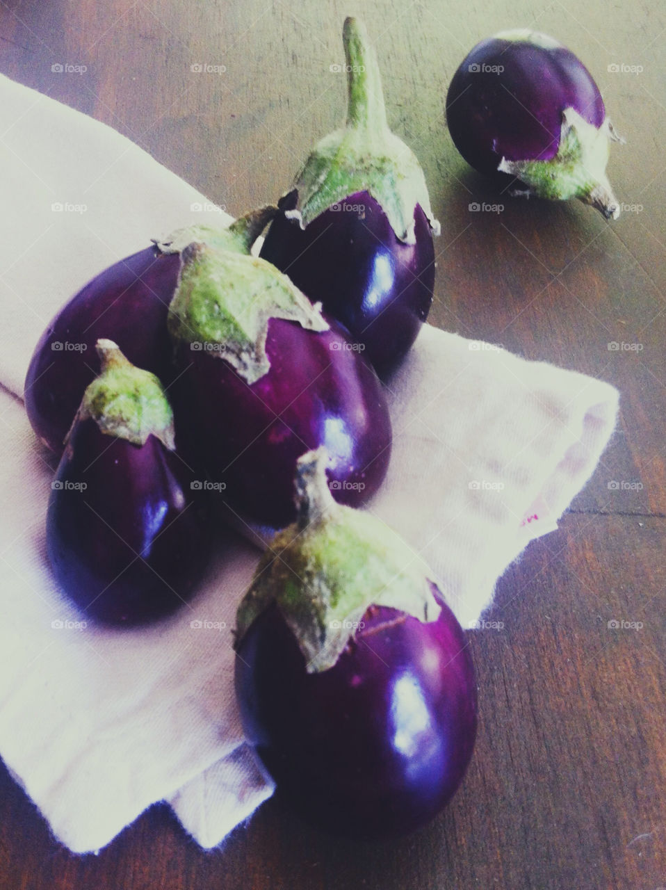 Table scape of eggplant.