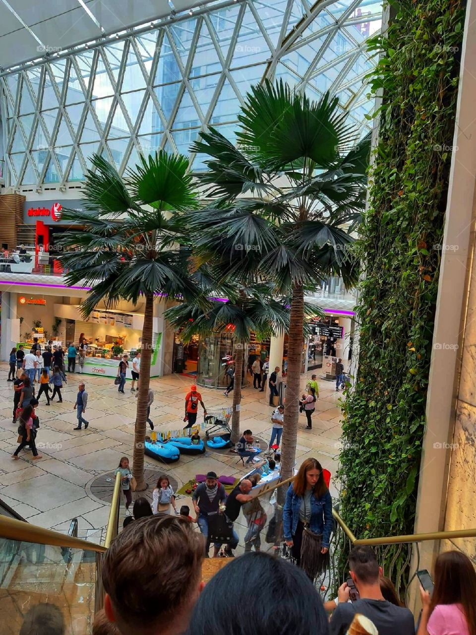 Spending leisure time in mall