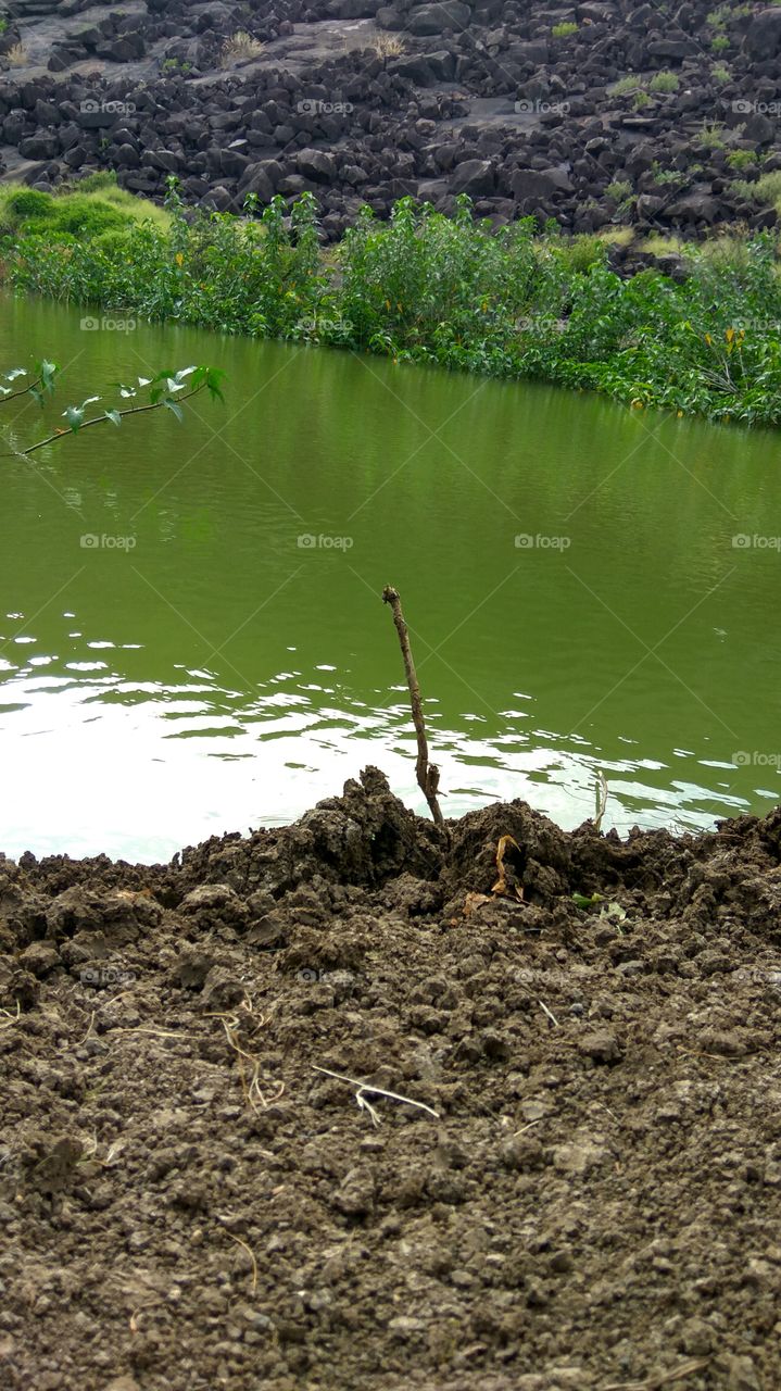 reflection of hill shade in water it's lovely