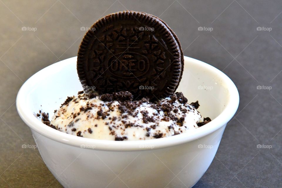 Oreo cookie ice cream