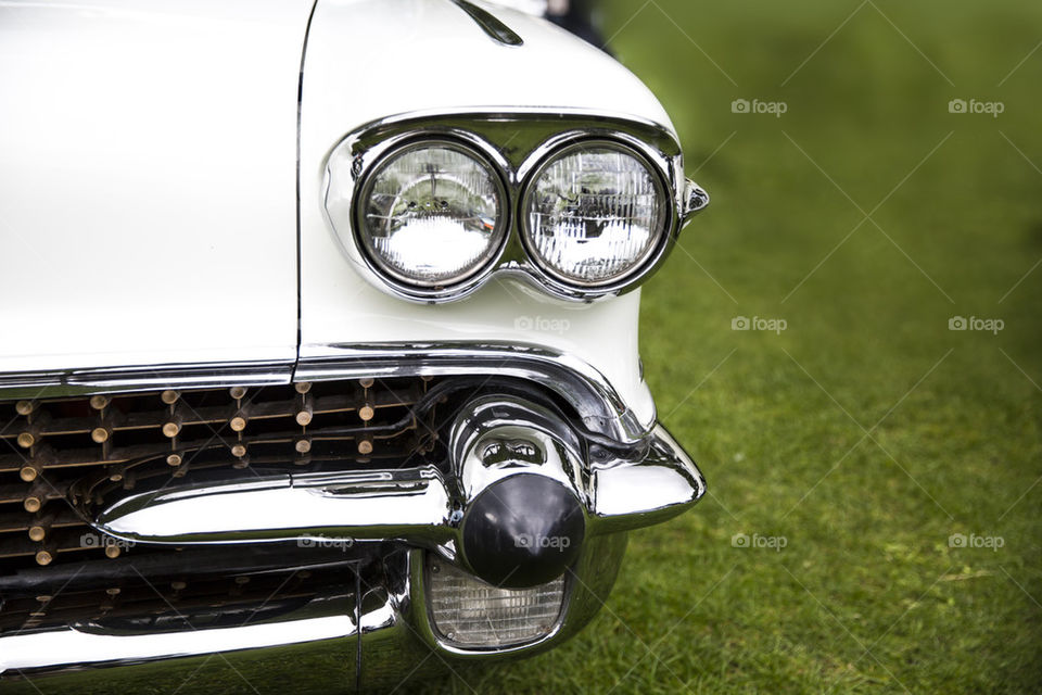 Retro car headlights