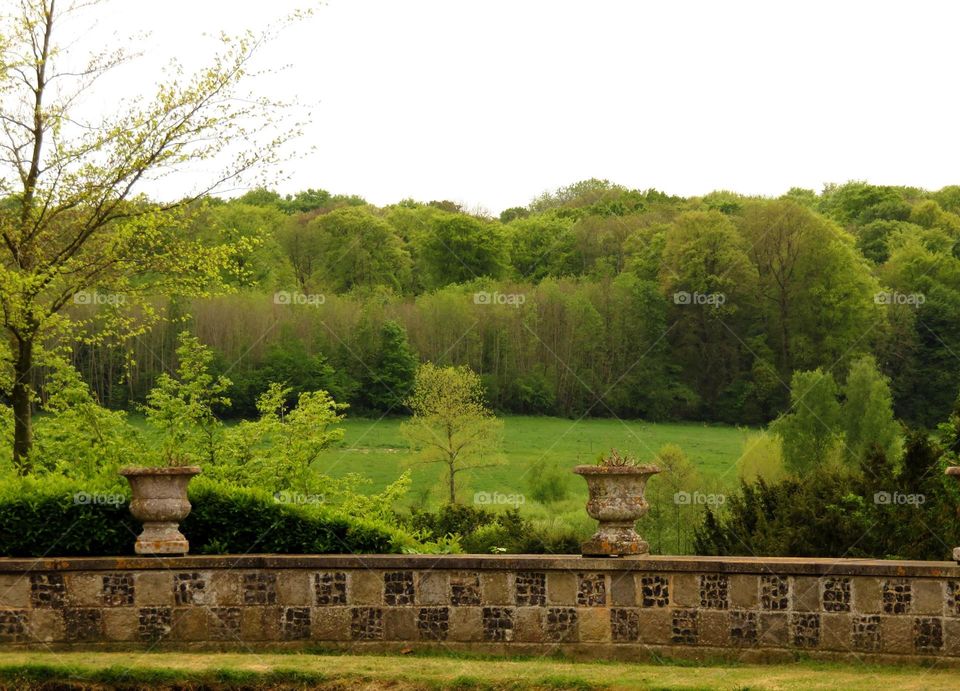 castle domain. Visit of the castle of Régniere Ecluse North of France 