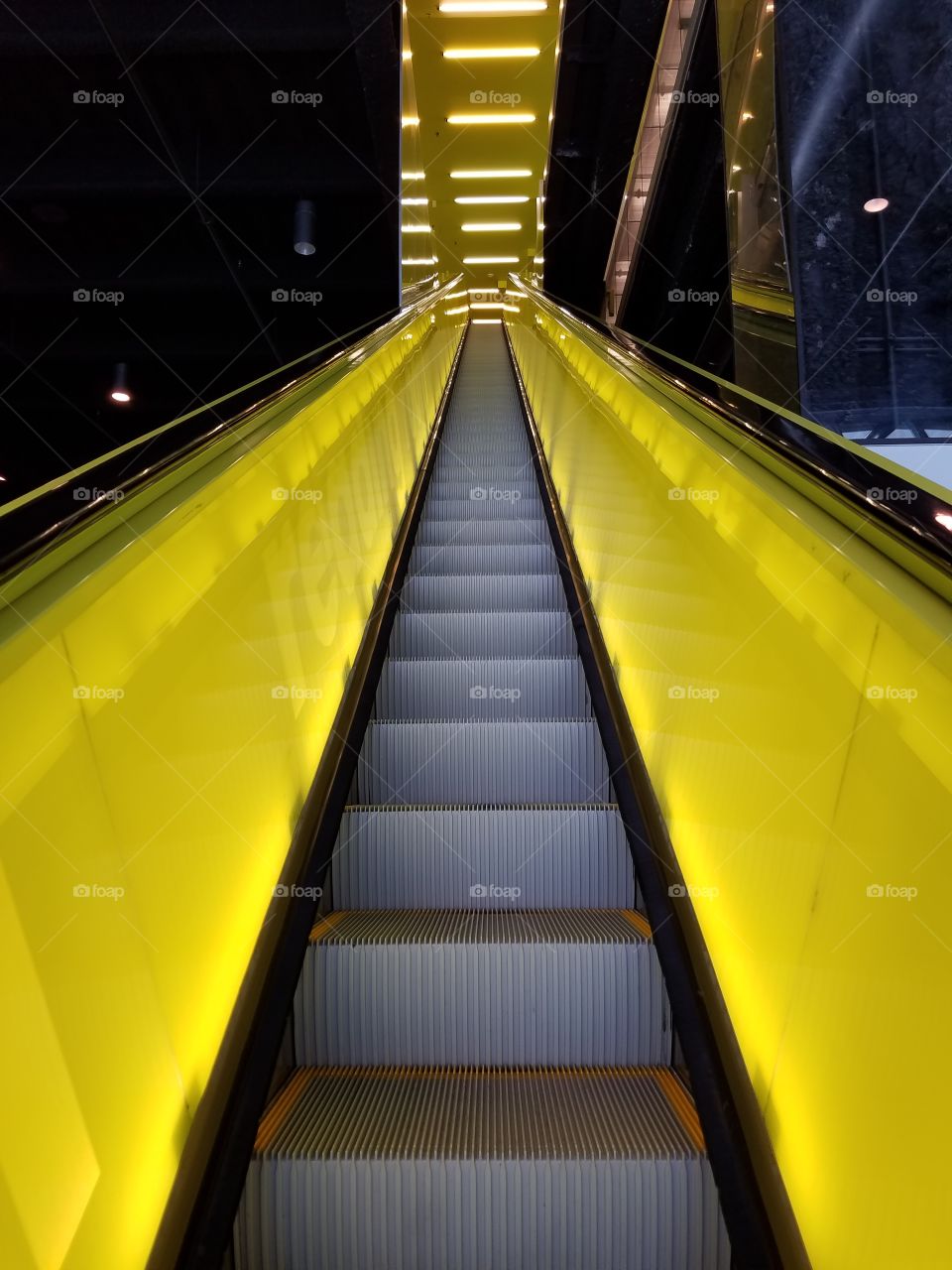 Escalator at Seattle Public Library Main Branch