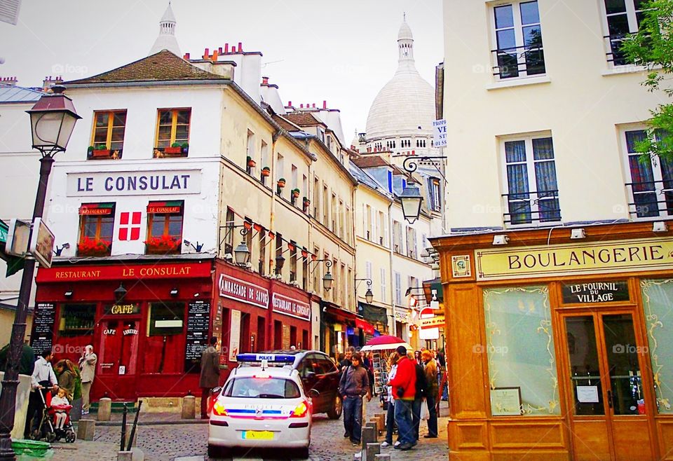Le Consulat Cafe in the Montmartre District of Paris