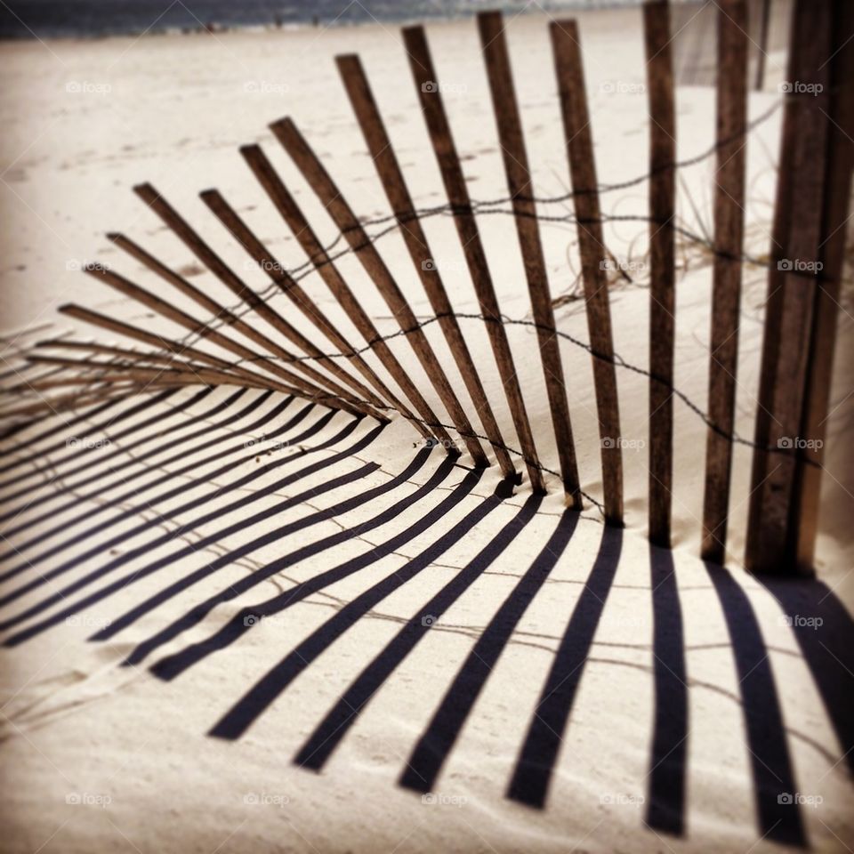 Beach Fence shadow
