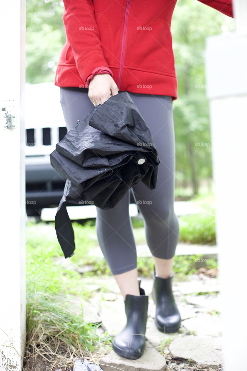 Arriving Home with totes