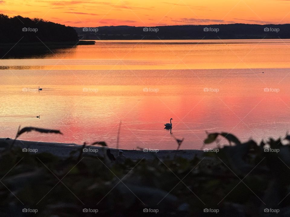 Sunset on the lake