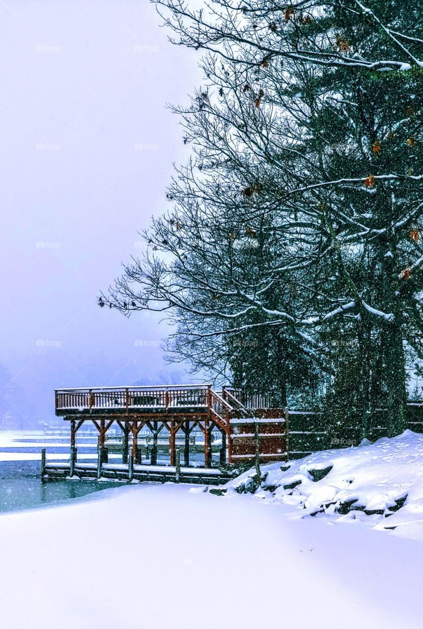 boathouse in winter!