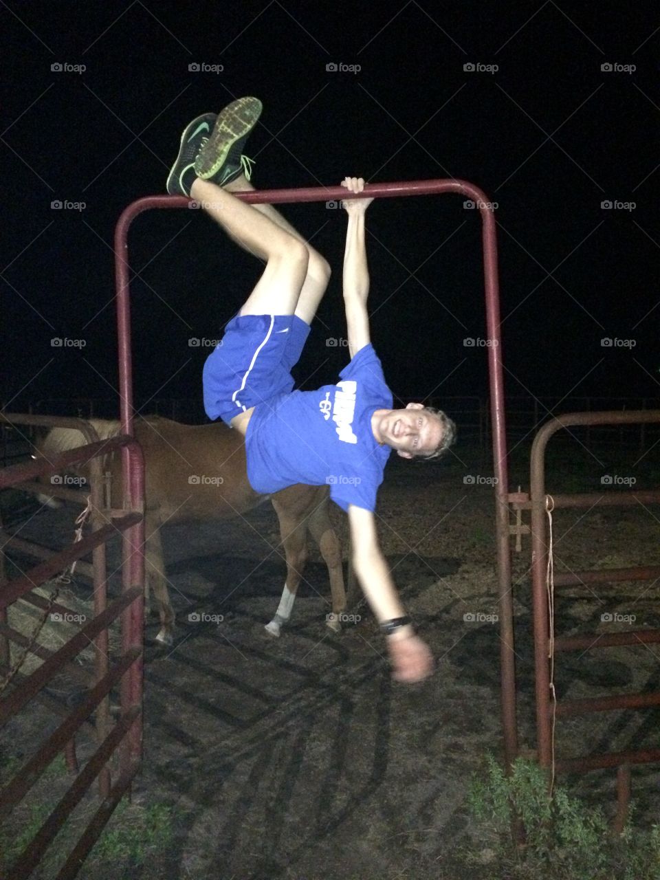 Hanging around on a Saturday night. 