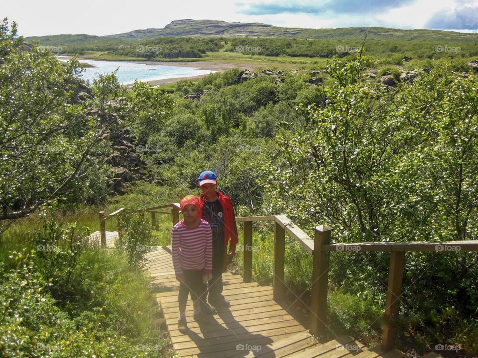 Hiking around the southern region of Iceland is a great way to appreciate nature.    Breathe deep that fresh air!