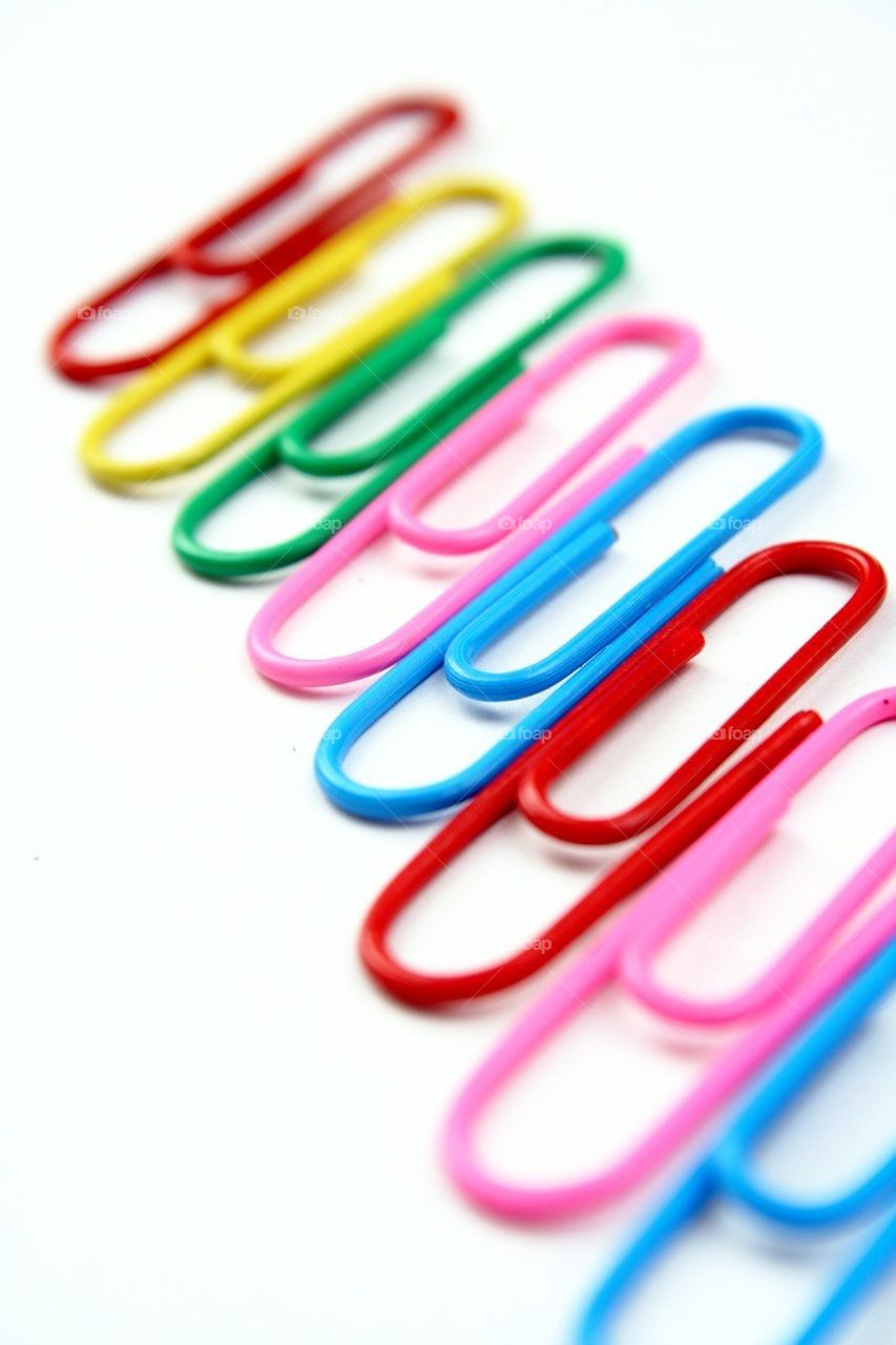 Colored paper clips