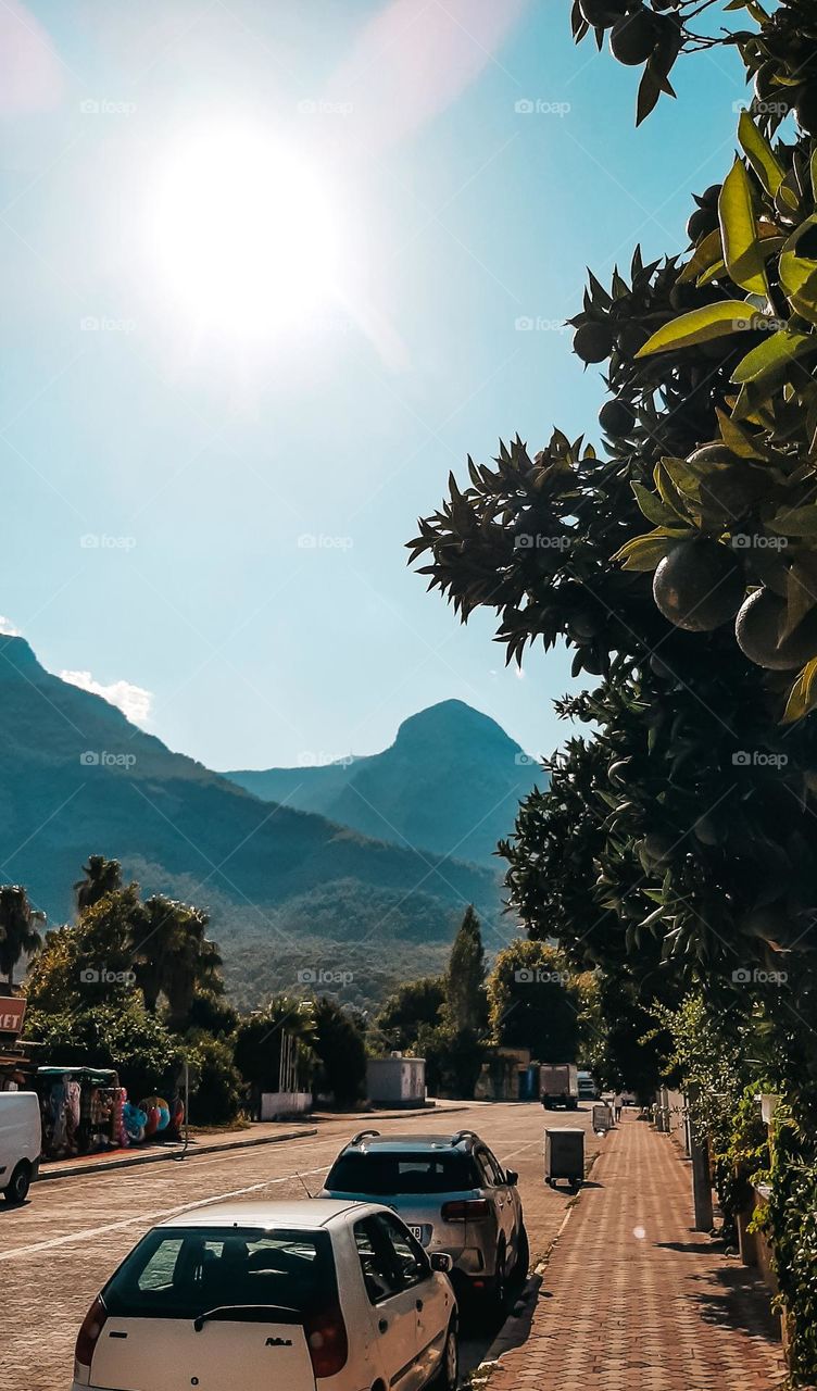 Beautiful view of the mountains.