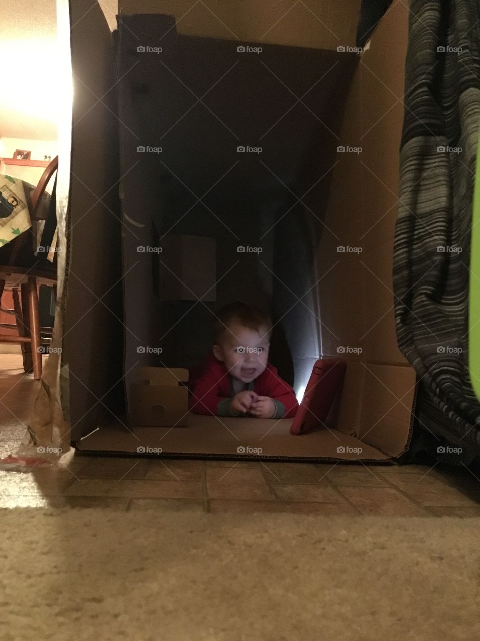 Box is more of a gift than the gift at this age 