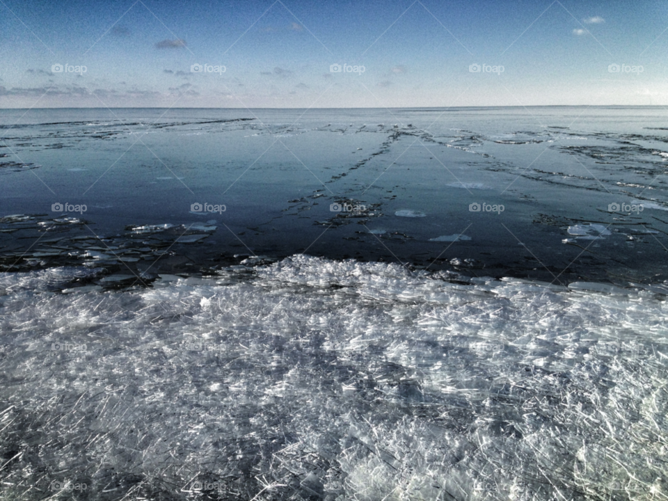sky iceberge winter water by alisha