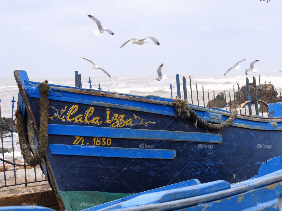 Blue fishingboat